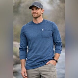 Sims Long Sleeve Pocket  Tshirt With Thumbhole